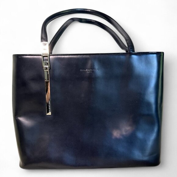 Women's Balenciaga Black Leather Tote - Picture 2 of 16